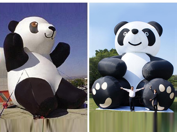 通州充气熊猫展示